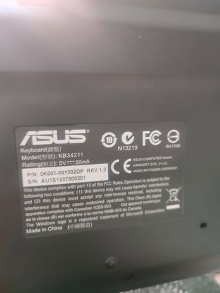 Tastiera Asus più mouse Asus