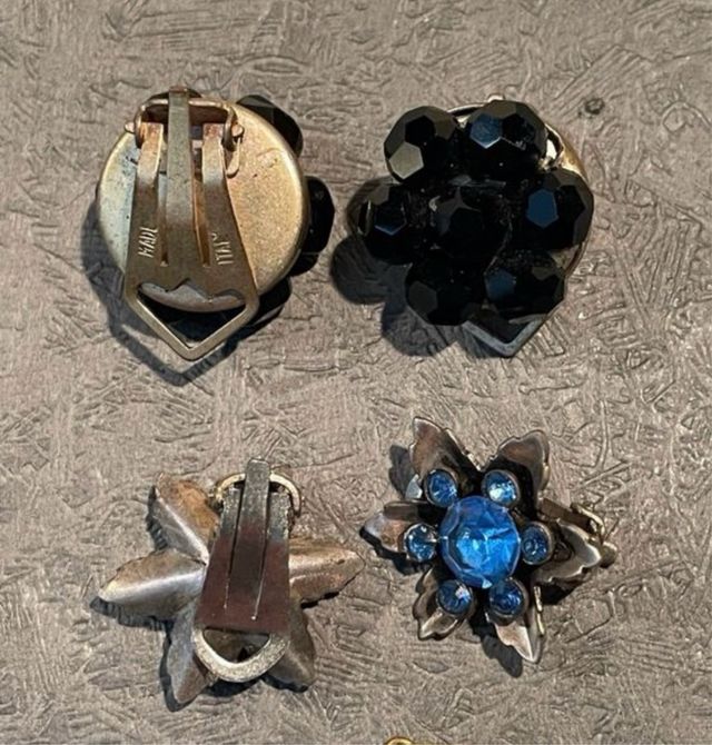 Orecchini vintage anni 50 60 a clips
