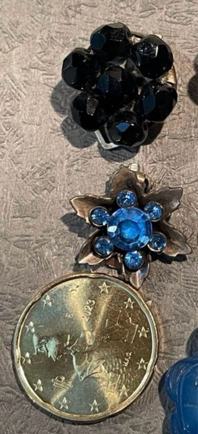 Orecchini vintage anni 50 60 a clips