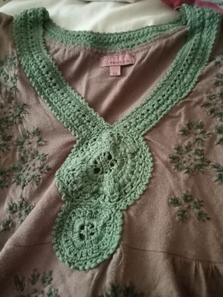 Camiseta Trucco marrón y verde