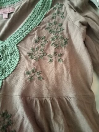 Camiseta Trucco marrón y verde