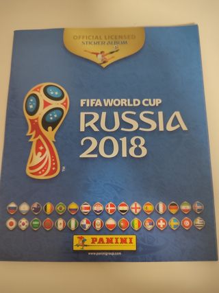 Álbum russia 2018 mundial incompleto 