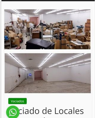 Vaciados de locales naves portes y mudanzas