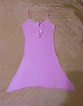 Camisa dormir de alças, fúcsia