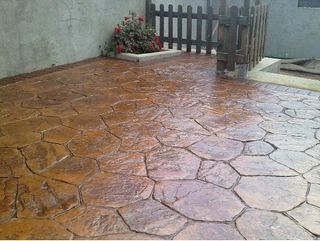 Montaje de suelos hormigon estampado