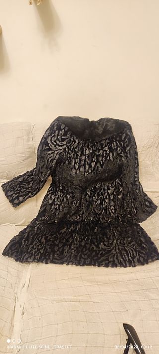 Abrigo de piel de Astracán.