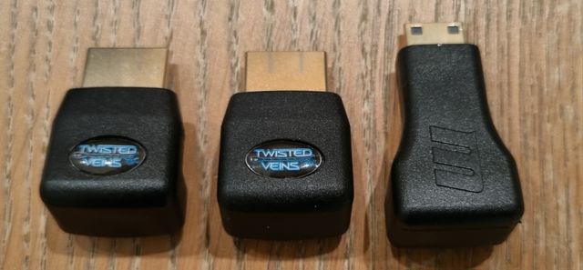 Coppia di cavi Hdmi da 12,5m l'uno+tre adattatori