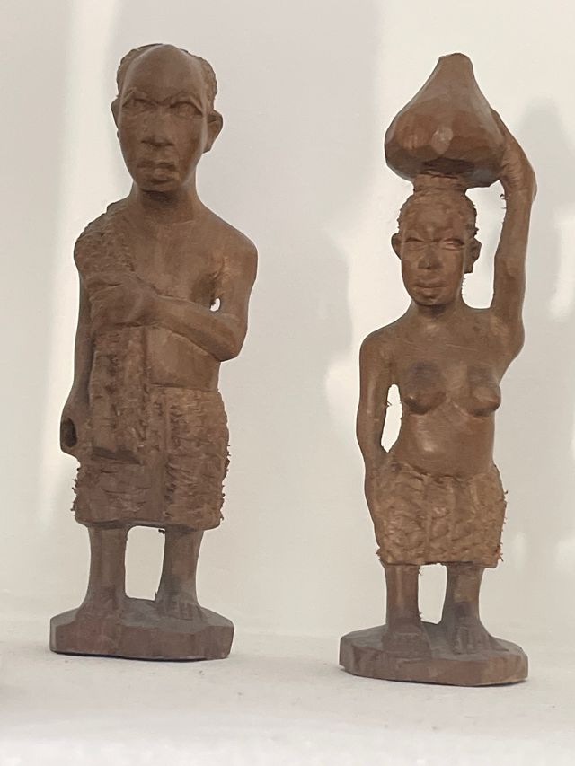 Uomo donna africa statiette africane