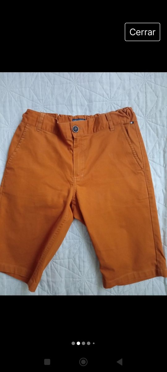 Pantalón corto color mostaza niño mayoral 14 años