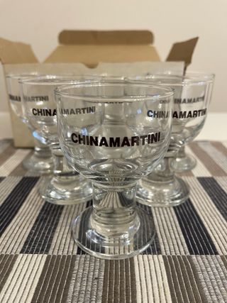 Set 6 Bicchieri Pubblicitari CHINA MARTINI