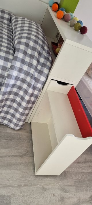 Cama Nido IKEA HEMNES + Cabecero-Mesilla + Colchón