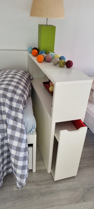 Cama Nido IKEA HEMNES + Cabecero-Mesilla + Colchón