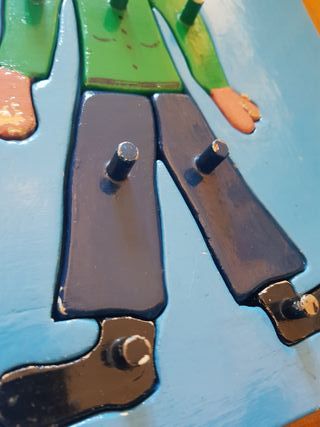 Puzzle rompecabezas juego madera vintage niños