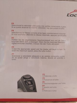 Batidora Amasadora Mezcladora Lacor