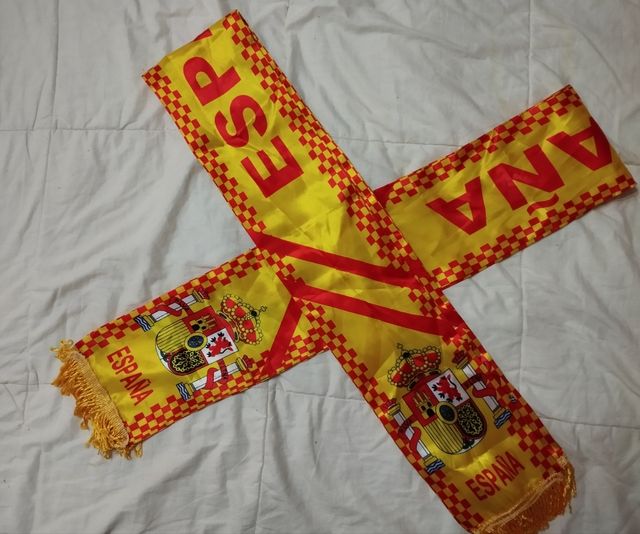 Bandera y bufandas selección española 