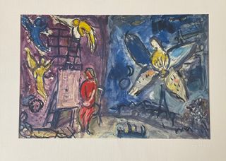Marc Chagall con firma a rilievo