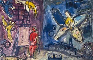 Marc Chagall con firma a rilievo