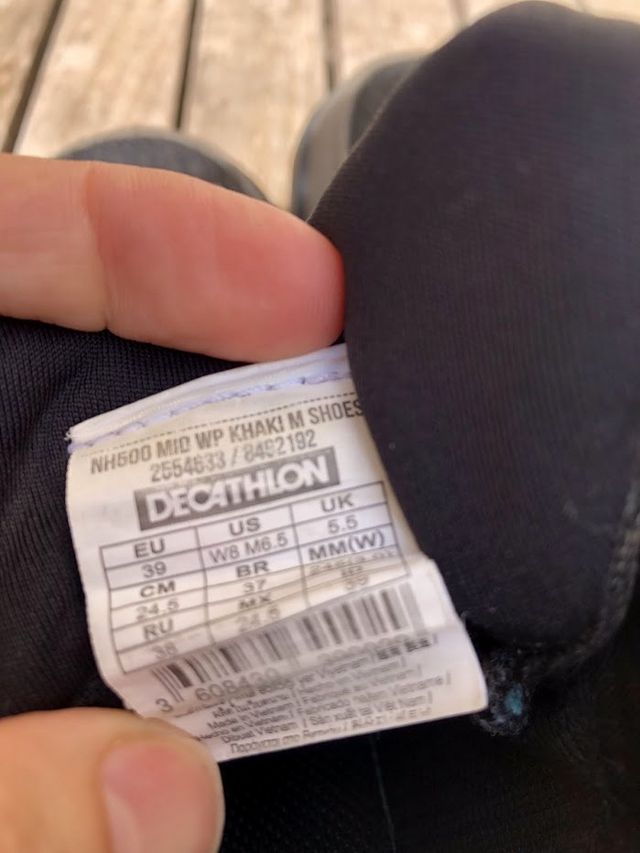 Scarpe da trekking impermeabili Quechua 39