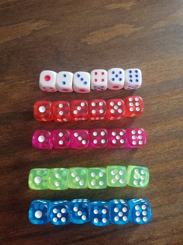 Dados colores repuesto