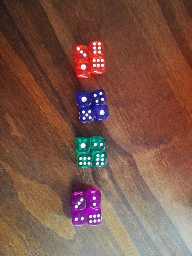 Dados colores repuesto