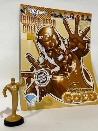 Eaglemoss figura plomo DC metal men gold #107 +rev