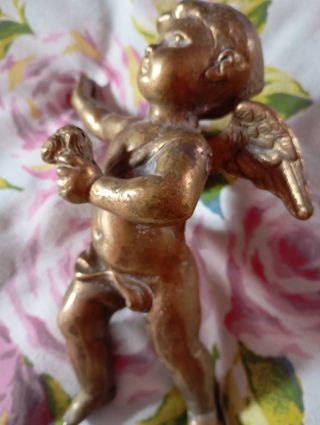 Ángel de bronce. Lampara francesa  1900