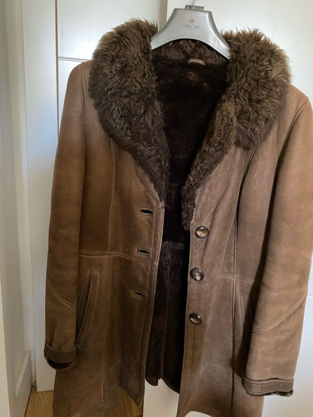 Abrigo piel autentica años 70