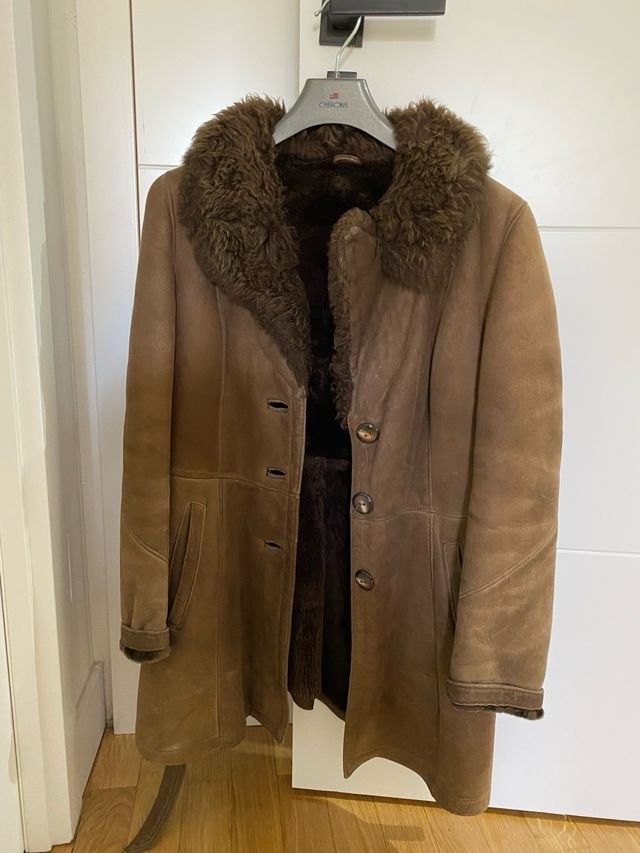 Abrigo piel autentica años 70