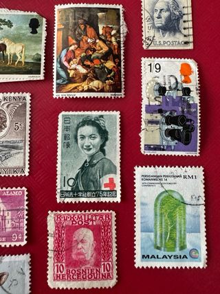 Sellos del mundo, muchos paises