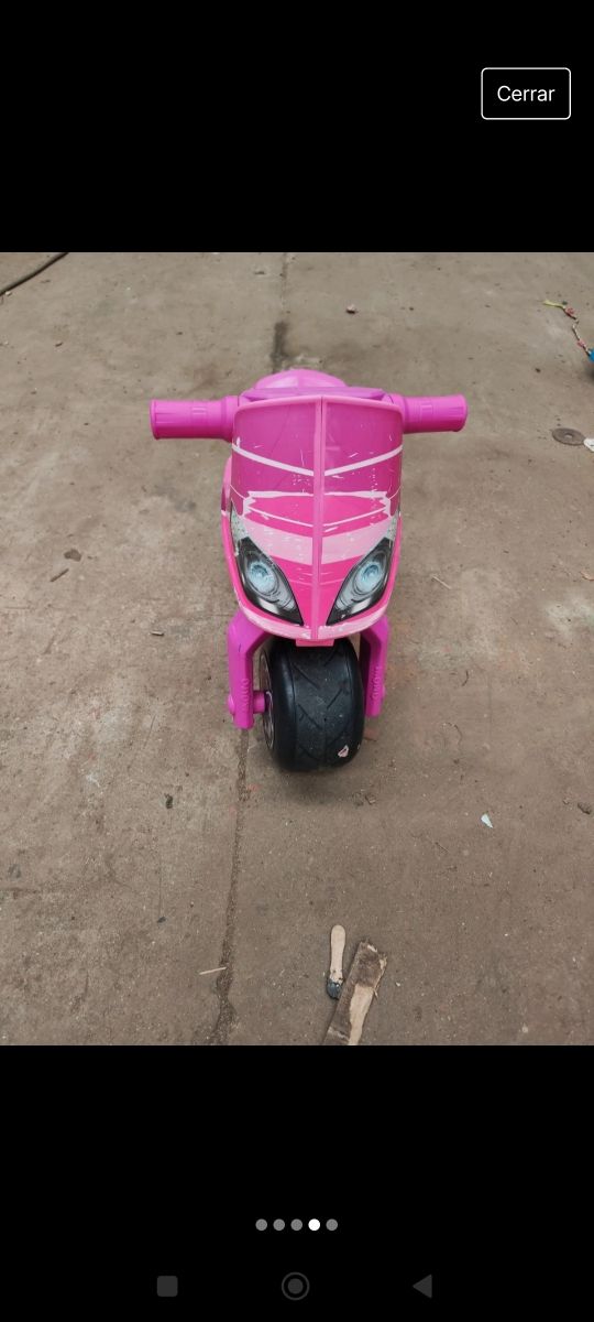 Moto infantil de juguettos
