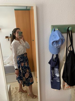 Falda larga para eventos de Stradivarius