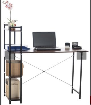 Escritorio forja y cristal