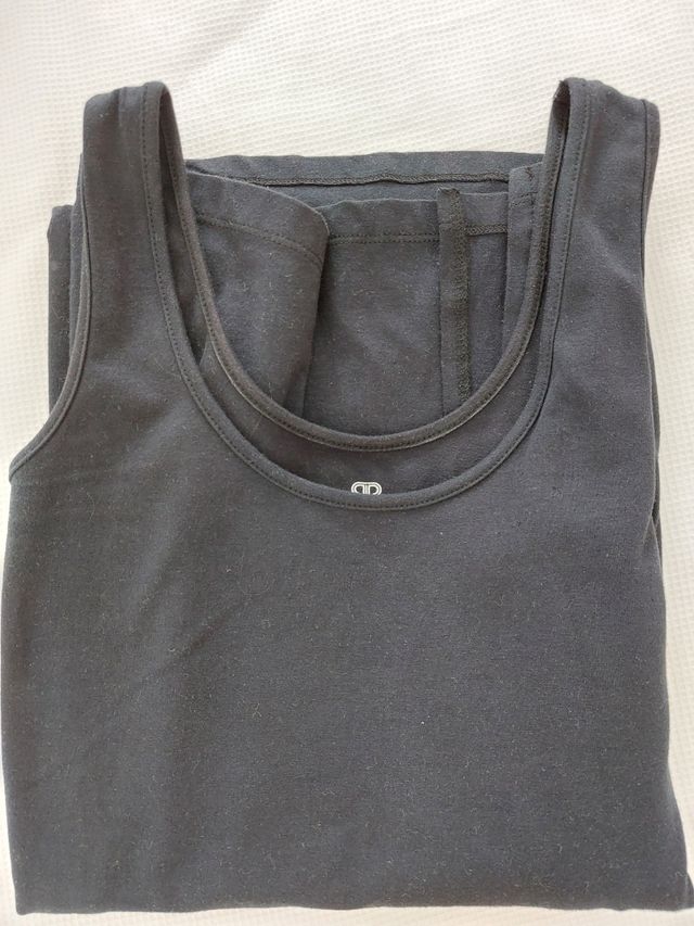 Vestido negro largo premamá