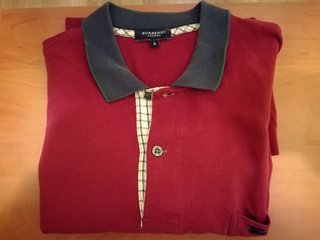 Polo burberry rojo
