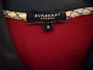 Polo burberry rojo