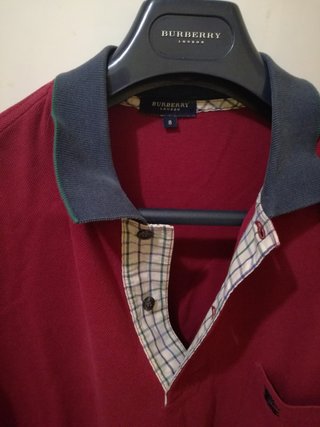 Polo burberry rojo