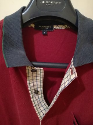 Polo burberry rojo