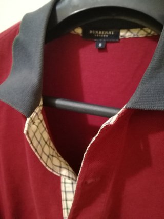Polo burberry rojo