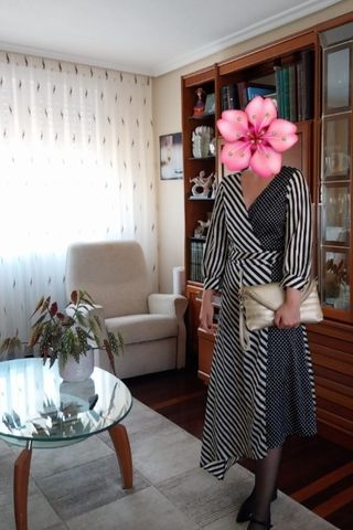 Vestido rayas y lunares 