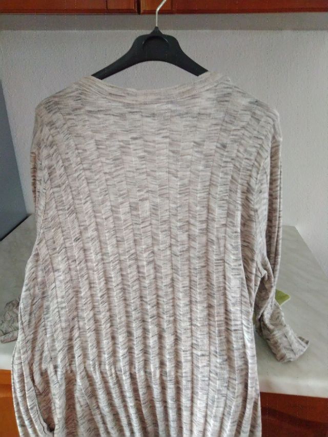 Cardigan lungo manica tre quarti