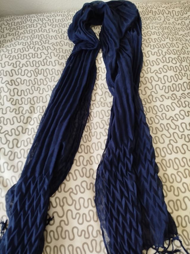 Fular azul marino