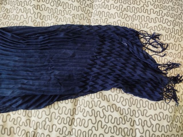 Fular azul marino