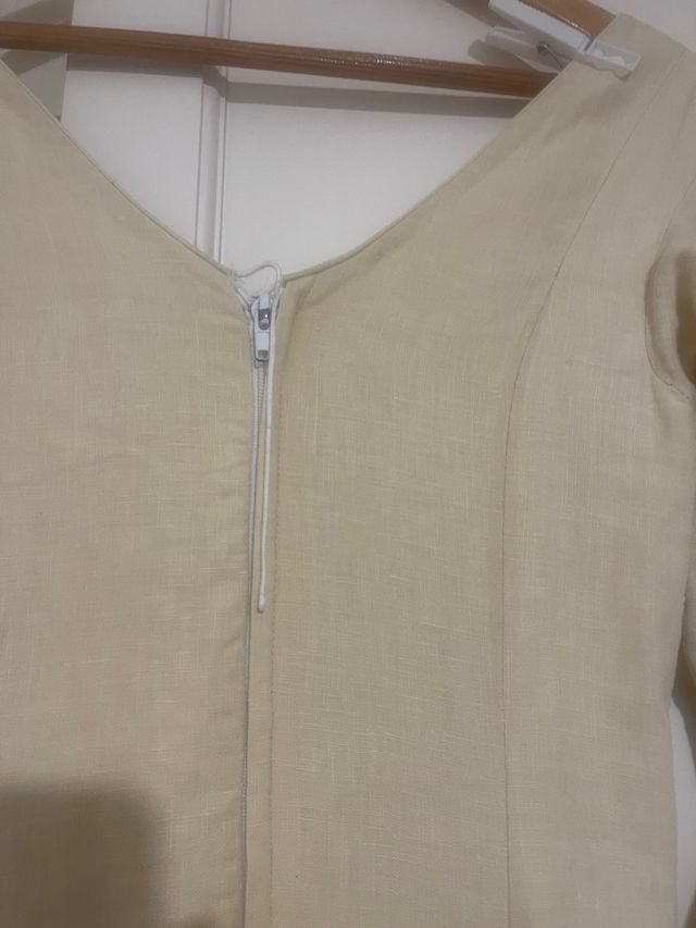 Vestido flamenca de hilo y bolillos