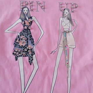 Maglietta t-shirt nera cotone strass