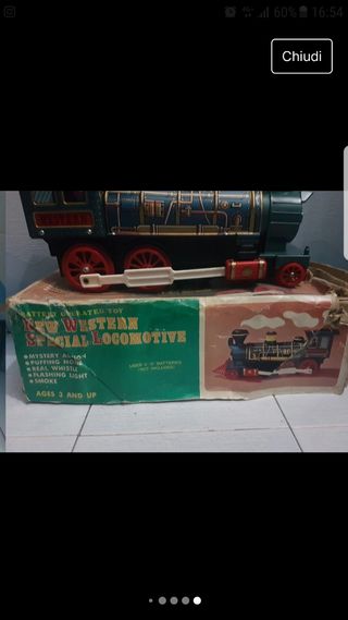 Trenino vintage di latta.