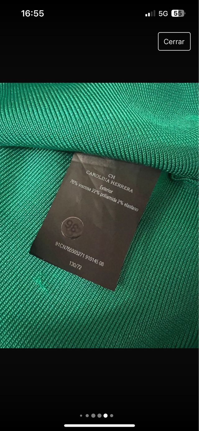 Vestido carolina herrera