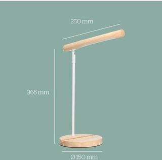 Lámpara de Escritorio LED de Madera Natural