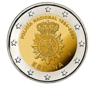 2€ España 2024 200 aniversario Policía