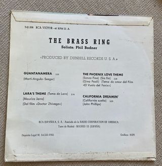The Brass Ring - Single 1966 -Disco obsequio