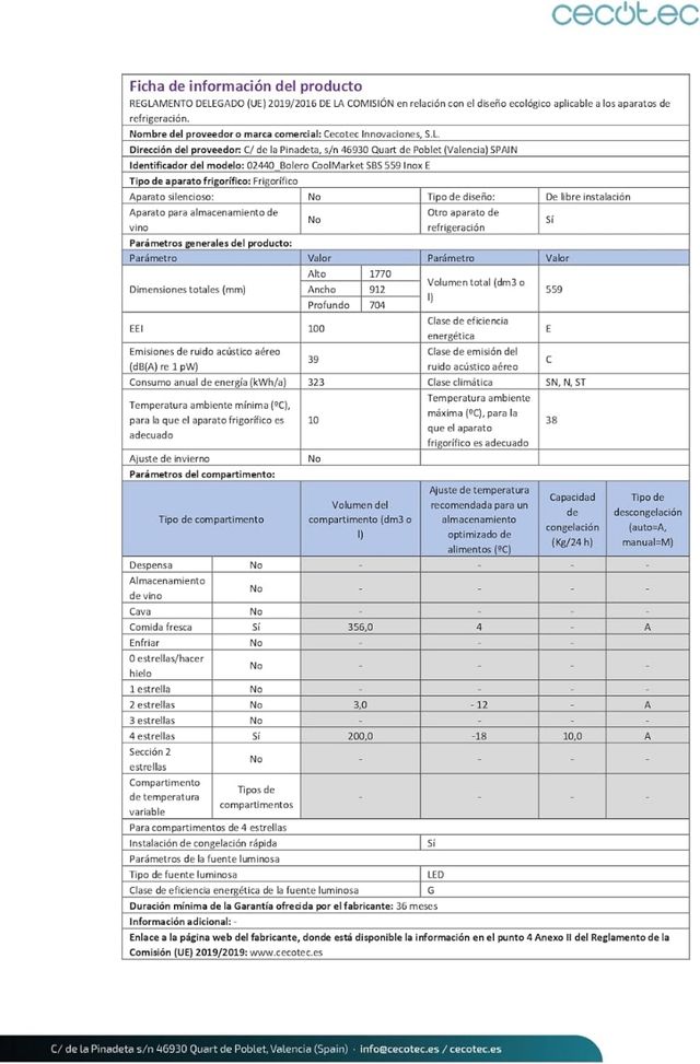 🚀Frigorífico cocotec botellero NUEVO